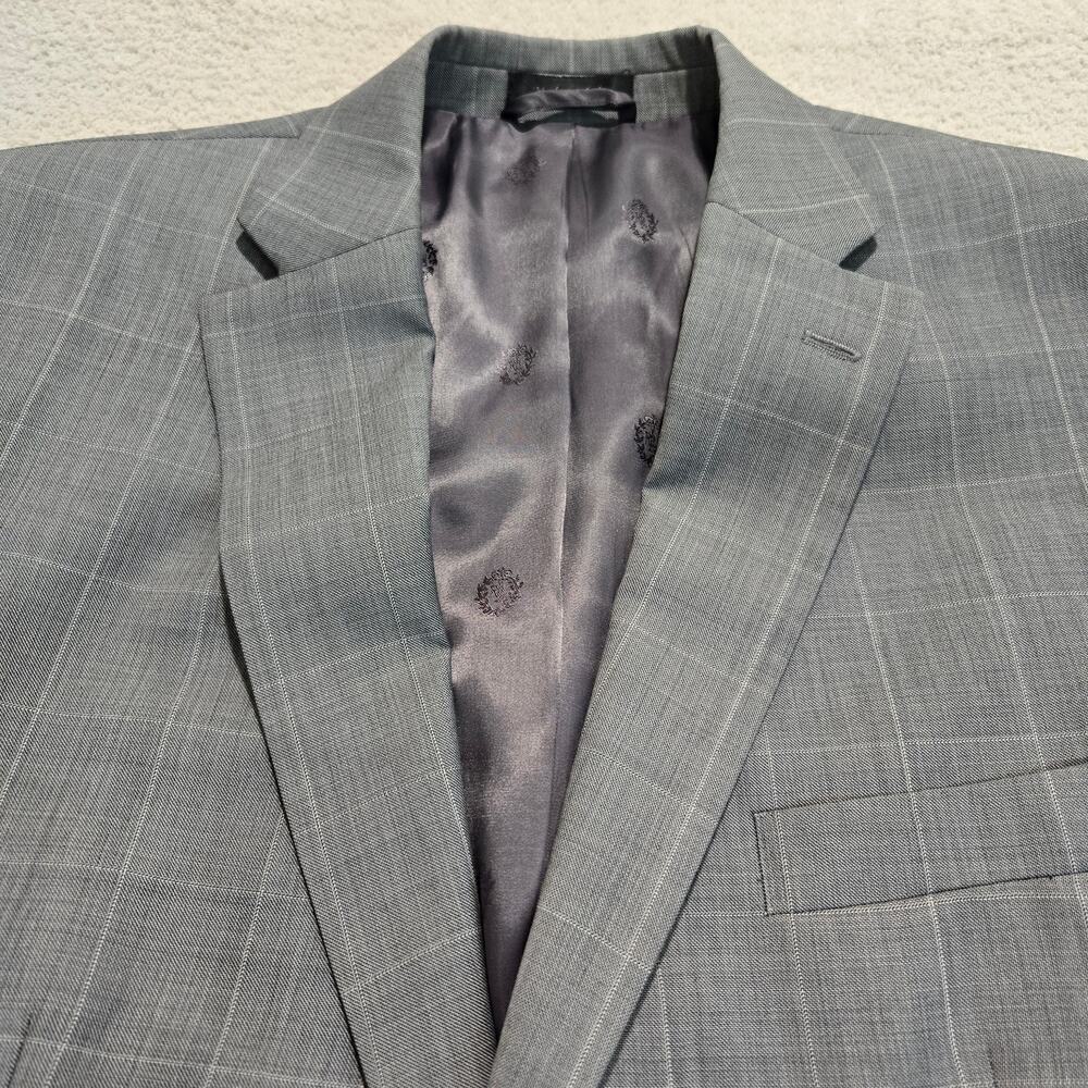 Lauren Ralph Lauren Men's 44L Wool Windowpane Plaid Suit Jacket Sports Coat - Picture 2 of 13
